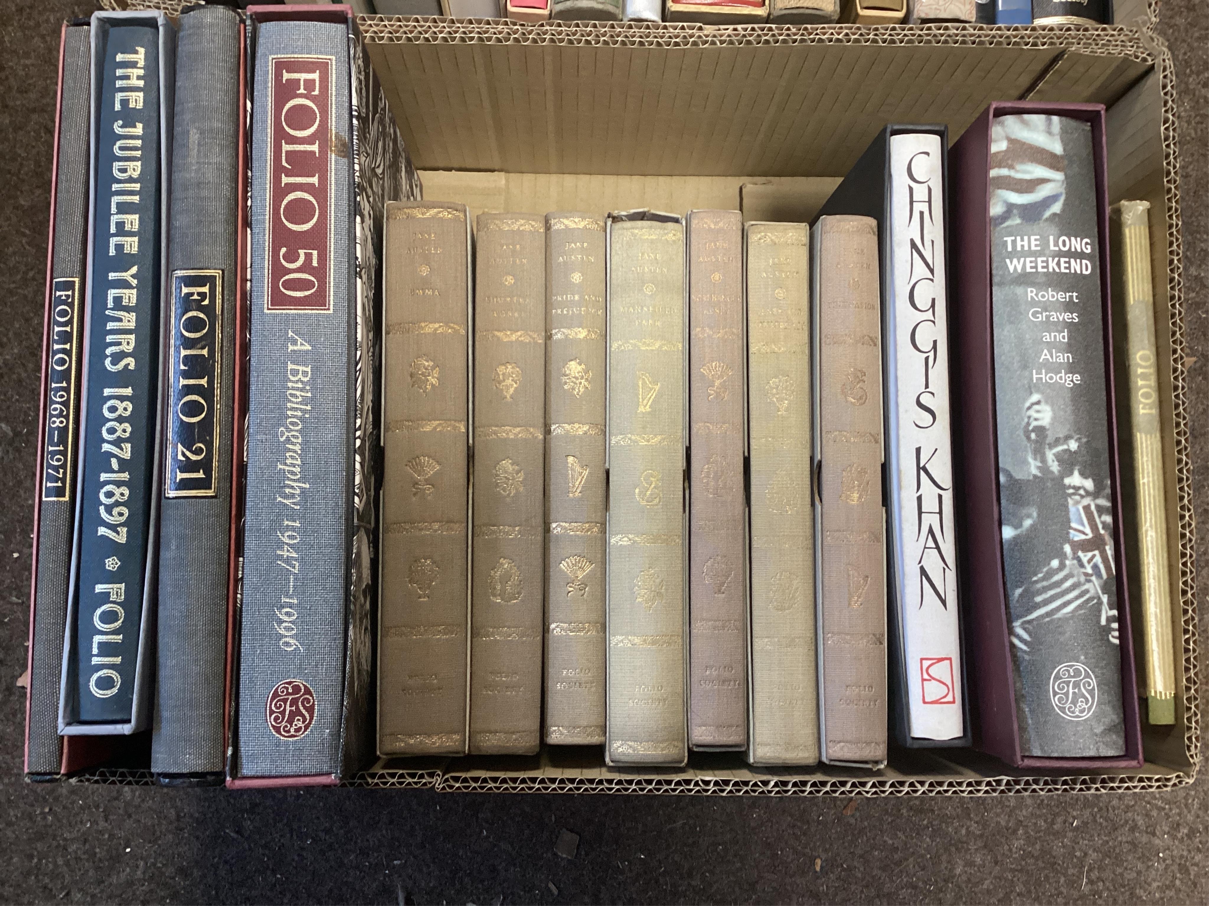 Folio society (32): works of Jane Austen and other collected novels, etc